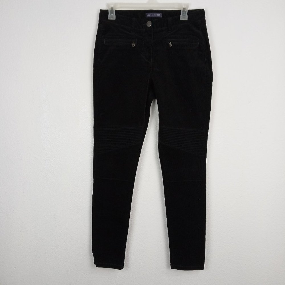 Marks & Spencer Collection Ankle Grazer Corduroy Pants Women's USA Size 6 Black